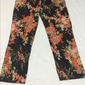 Floral oasis pants size 12/38